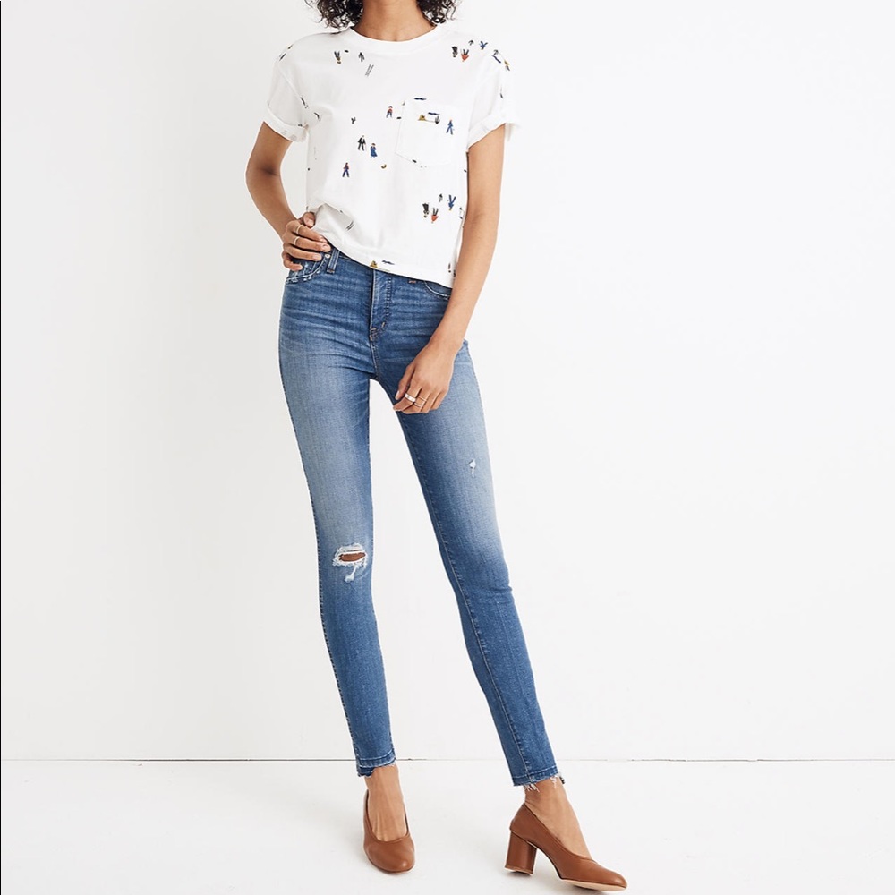 Madewell high rise skinny jeans